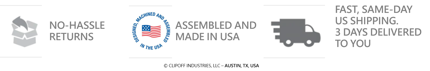 assembled and shipped form america